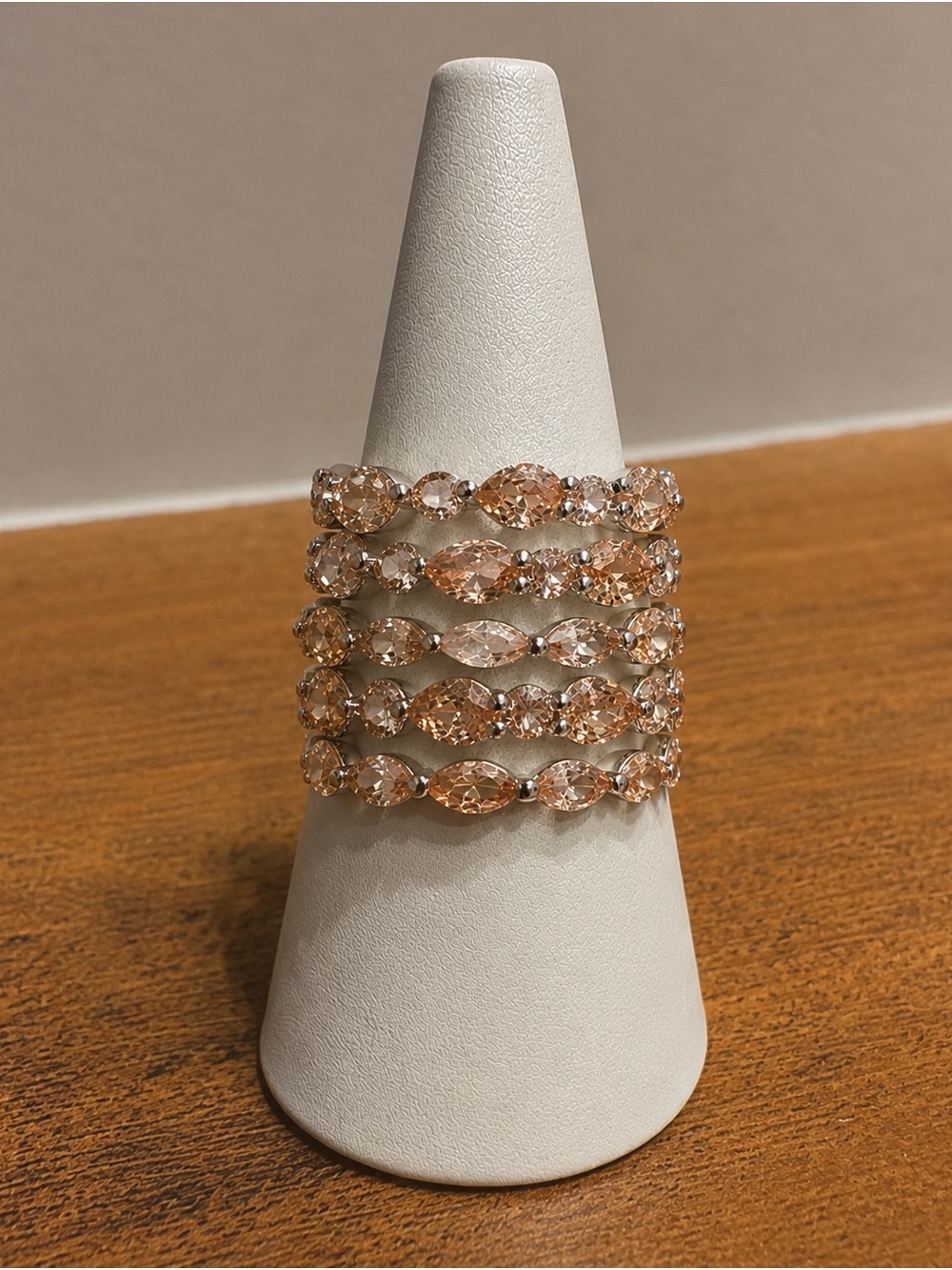 Bomb Party RBP7617 “Dreaming of You” Cubic Zirconia on Rhodium Size 7 Ring